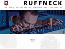 Tablet Screenshot of djruffneck.com